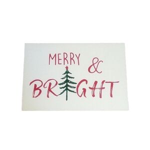 NWT Merry & Bright Hanging Sign